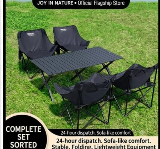 Portable Folding Camping Table and Chairs Set