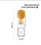 Portable Dog Water Bottle – 560ml U-Shape Wide Mouth with Carry Strap