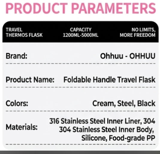 316 Stainless Steel Vacuum Insulated Water Bottle / Thermal Flask