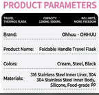 316 Stainless Steel Vacuum Insulated Water Bottle / Thermal Flask