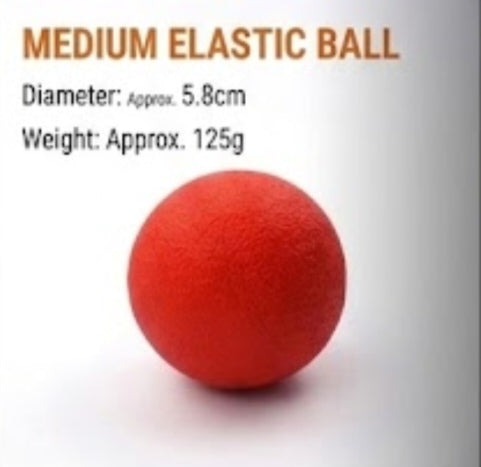 Durable Rubber Dog Ball Toy for Aggressive Chewers - Solid Elastic Teething Ball