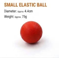 Durable Rubber Dog Ball Toy for Aggressive Chewers - Solid Elastic Teething Ball