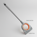 Stainless steel pole and durable PP claw material details with labels