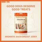 HuangAi aromatic duck breast jerky dog treat pouch with dog illustrations