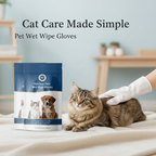 PetClear pet wet wipe glove for simple cat care