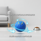 Blue smart dog ball moving around obstacles