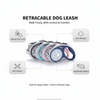 Retractable Dog Leash - Feature Infographic